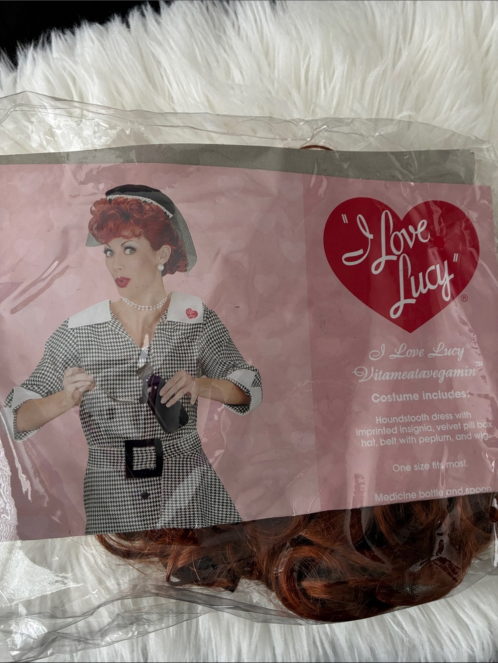 Women's Red Wig - Iconic Lucy Ricardo Style